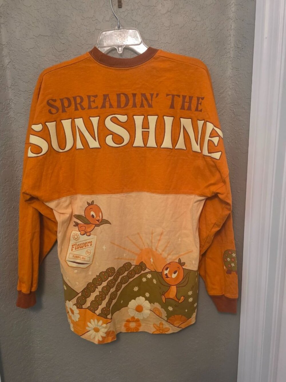 Disney Parks Epcot Orange Bird Sunshine Spirit Jersey size S